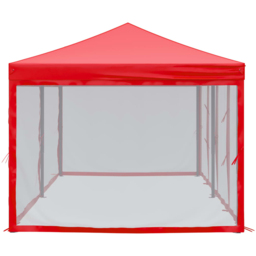 vidaXL 3 x 6m Red Foldable Party Tent with Sidewalls - Wilko - thumbnail 5