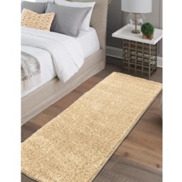 Homemaker Honey Snug Plain Shaggy Rug 60 x 200cm - Yellow - Wilko - thumbnail 5