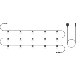 Eagle Connect Festoon 15 Cool White Clear Lamps LED String Light 5m - Size: 51 x 40 x 9cm - BLACK - Wilko - thumbnail 3