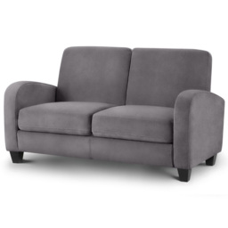 Julian Bowen Vivo 2 Seater Dusk Grey Chenille Sofa - Wilko - thumbnail 3