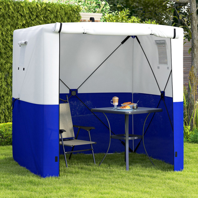 Outsunny 2 x 2m Blue Pop Up Gazebo with Sides and Carry Bag - Wilko - image 1