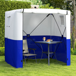 Outsunny 2 x 2m Blue Pop Up Gazebo with Sides and Carry Bag - Wilko - thumbnail 1