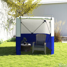 Outsunny 2 x 2m Blue Pop Up Gazebo with Sides and Carry Bag - Wilko - thumbnail 4