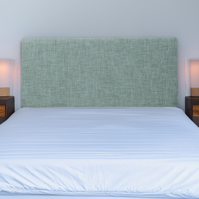 Bedmaster Valencia Double Duck Egg Linen Plain Headboard - Blue - Wilko - image 1