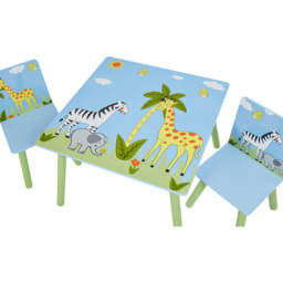 Liberty House Toys Kids Safari Table and Chairs Set - Size: 44 x 60 x 60cm - Wilko - thumbnail 5
