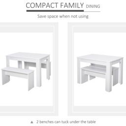 Portland 2 Seater Dining Set White - Wilko - thumbnail 5