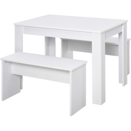 Portland 2 Seater Dining Set White - Wilko - thumbnail 3