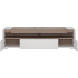 Florence Toronto 2 Door 2 Shelf Wide TV Unit - White - Furniture To Go - Wilko - thumbnail 5