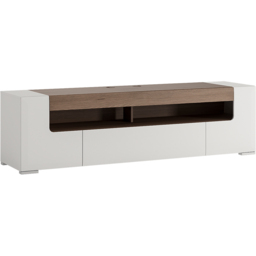 Florence Toronto 2 Door 2 Shelf Wide TV Unit - White - Furniture To Go - Wilko - thumbnail 3