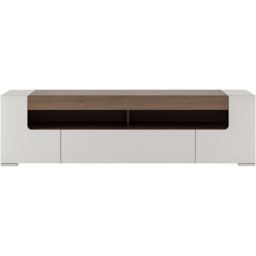Florence Toronto 2 Door 2 Shelf Wide TV Unit - White - Furniture To Go - Wilko - thumbnail 4