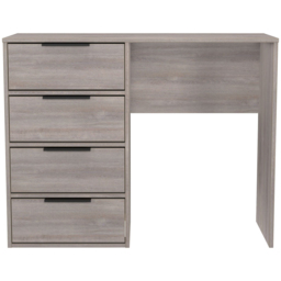Crowndale Hong Kong 4 Drawer Grey Oak Vanity Dressing Table Ready Assembled - Wilko - thumbnail 3