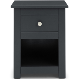 Julian Bowen Radley Single Drawer Anthracite Bedside Table - Grey - Wilko - thumbnail 4