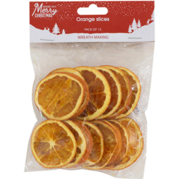 Pack of 15 Orange Slices - Size: 2 x 12 x 12cm - Wilko - thumbnail 1