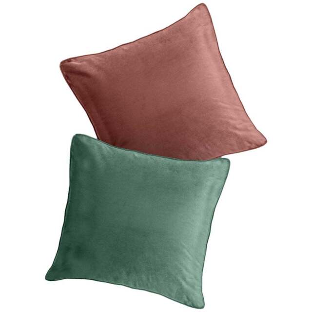 Velosso Luna Dusky and Sage Filled Cushion 43 x 43cm 2 Pack - Multi - Wilko - image 1