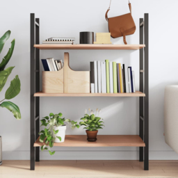 vidaXL 80 x 50 x 2cm Light Brown Solid Oak Wall Shelf - Size: 2 x 80 x 50cm - Wilko - thumbnail 3