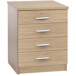 R White Cabinets 4 Drawer Brown Chest of Drawers - Wilko - thumbnail 3