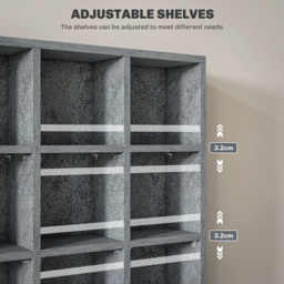 Portland Grey CD and DVD Storage Unit - Size: 130.5 x 20 x 89cm - Wilko - thumbnail 7