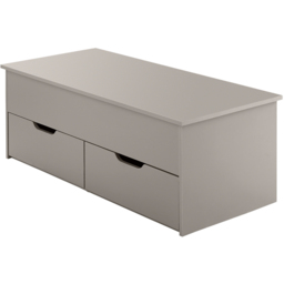 Home Source Bruges 2 Drawer Single Shelf Grey Lift Up Coffee Table - Size: 40 x 105 x 45cm - Wilko - thumbnail 3