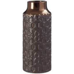 Premier Housewares Gold Zircon Small Ceramic Vase - Size: 12 x 12 x 31cm - Wilko - thumbnail 3