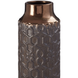 Premier Housewares Gold Zircon Small Ceramic Vase - Size: 12 x 12 x 31cm - Wilko - thumbnail 4