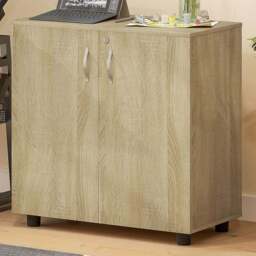 Vinsetto 2-TierOak Locking Filing Cabinet - Size: 80.0 cm x 40.0 cm x 80.0 cmcm - White - Wilko