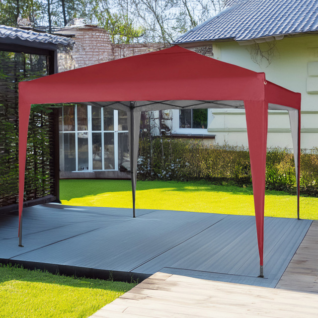 Red 2 x 2m Pop Up Outdoor Gazebo - MCC - Wilko - image 1