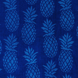 Eco Tex Recycled Cotton Blue Pineapple Beach Towel - Size: 150 x 70cm - Wilko - thumbnail 4