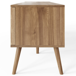 GFW Rowan Oak Louvered TV Unit - Size: 51.5 x 150 x 39cm - Brown - Wilko - thumbnail 5