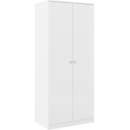 Seconique Denver 2 Door Wardrobe White Gloss Bedroom Furniture Set - Size: 175 x 75 x 48cm - Wilko - thumbnail 4