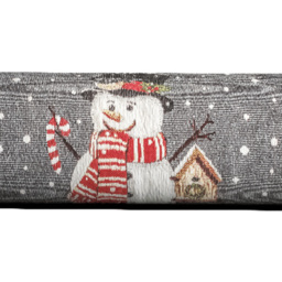 Noel Square Snowman Birdhouse Grey Draught Excluder 12 x 90cm - Size: 12 x 90 x 5cm - Wilko - thumbnail 4