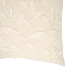 Serenity Leaf Embroidered Cushion Cream - Divante - Wilko - thumbnail 5