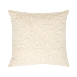 Serenity Leaf Embroidered Cushion Cream - Divante - Wilko - thumbnail 1