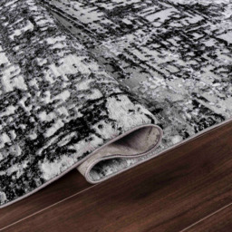 Desire Rugs Serenity Black Abstract Lines Rug 60 x 220cm - Wilko - thumbnail 4