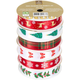 Thin Traditional Ribbon - All I Want For Christmas - Wilko - thumbnail 1