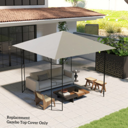 Outsunny 3 x 3m Grey Gazebo Canopy Replacement Cover with Drain Holes - Wilko - thumbnail 6