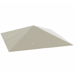 Outsunny 3 x 3m Grey Gazebo Canopy Replacement Cover with Drain Holes - Wilko