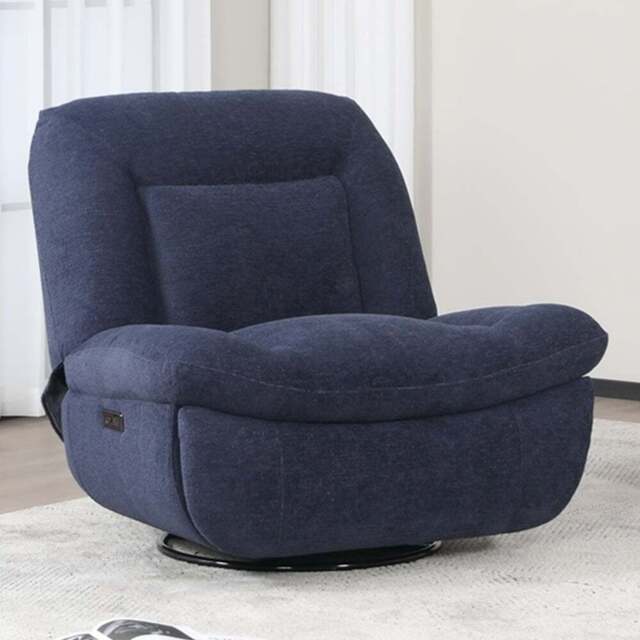 Brooklyn Ebba Indigo Recliner Chair - Size: Single - Blue - Wilko - image 1
