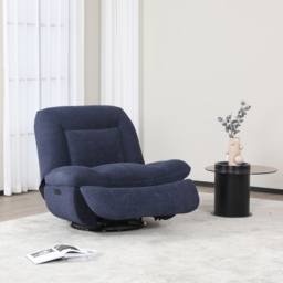 Brooklyn Ebba Indigo Recliner Chair - Size: Single - Blue - Wilko - thumbnail 4