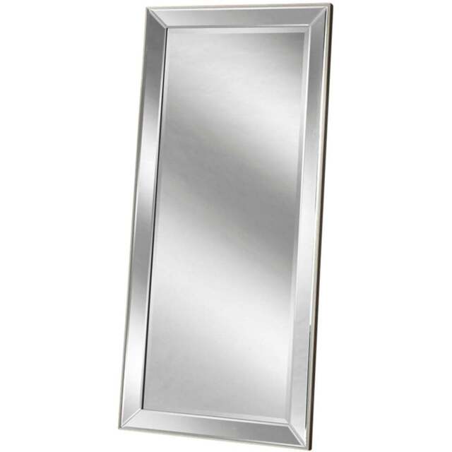 Yearn Bevelled Full Length Mirror 168 x 76cm - Silver - Wilko - image 1