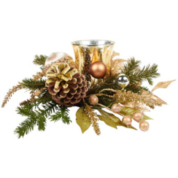 Pinecone and Bauble Candle Ring Gold - Wilko - thumbnail 5