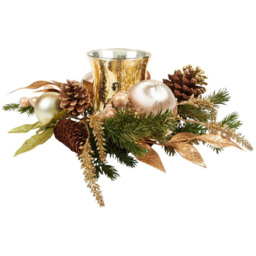 Pinecone and Bauble Candle Ring Gold - Wilko - thumbnail 4