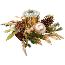Pinecone and Bauble Candle Ring Gold - Wilko - thumbnail 3