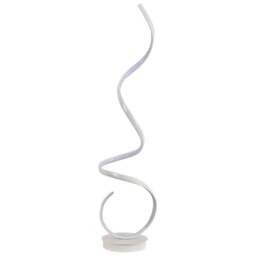 Living and Home White Glow Spiral Floor Lamp - Wilko - thumbnail 1