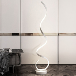 Living and Home White Glow Spiral Floor Lamp - Wilko - thumbnail 6