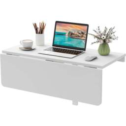 Costway Wall Mounted Drop-Leaf Folding Desk White - Size: 91.4 x 38.1 x 12.7cm - Wilko - thumbnail 3