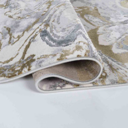 Desire Rugs Solarius Gold Living Room Abstract Area Rug 200 x 290cm - Wilko - thumbnail 4