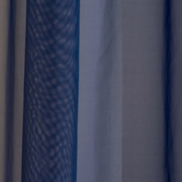 Tyrone Textiles Crystal Navy Plain Sheer Voile Panel Curtain 145 x 122cm - Size: 122 x 145 x 1cm - Blue - Wilko - thumbnail 3