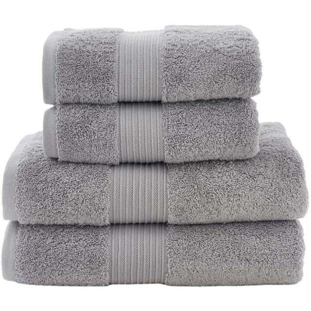 Deyongs Bliss Pima Cloud Hand Towel 2 Pack - Size: 50 x 90cm - Silver - Wilko - image 1