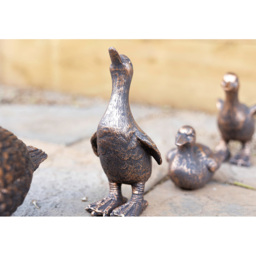 Marco Paul Mum and 3 Baby Ducks Garden Ornament - Size: 44 x 59 x 17cm - Brown - Wilko - thumbnail 7