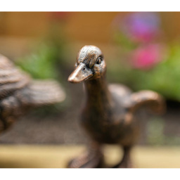 Marco Paul Mum and 3 Baby Ducks Garden Ornament - Size: 44 x 59 x 17cm - Brown - Wilko - thumbnail 6